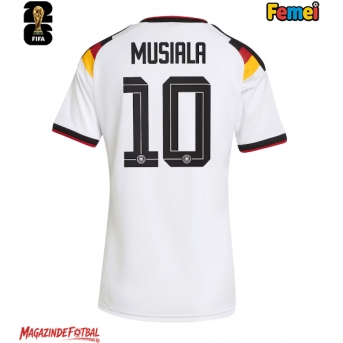 Germania Jamal Musiala #10 Echipament de Fotbal Replică Mondial 2026 Femei Acasa